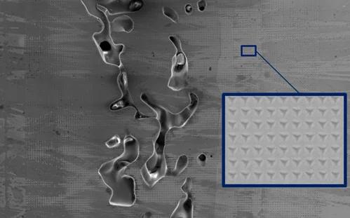 通过对金属学样品进行机械显微镜观察后获得的位移控制压痕矩阵
